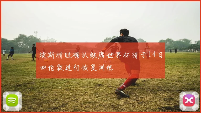 埃斯特旺确认缺席世界杯将于14日回伦敦进行恢复训练
