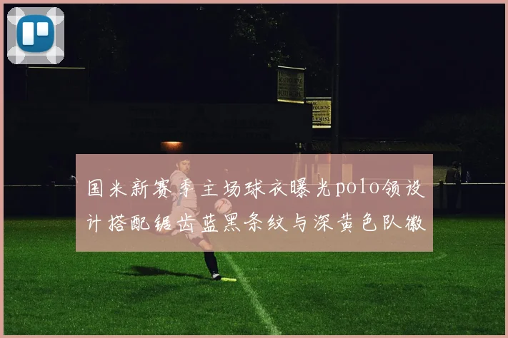 国米新赛季主场球衣曝光polo领设计搭配锯齿蓝黑条纹与深黄色队徽